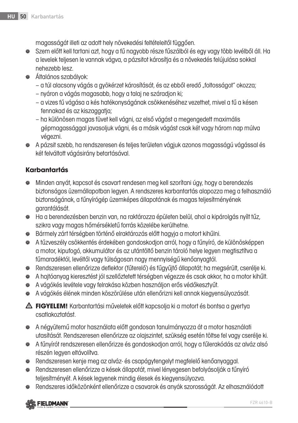 Fieldmann FZR 4610-B User Manual | Page 50 / 80
