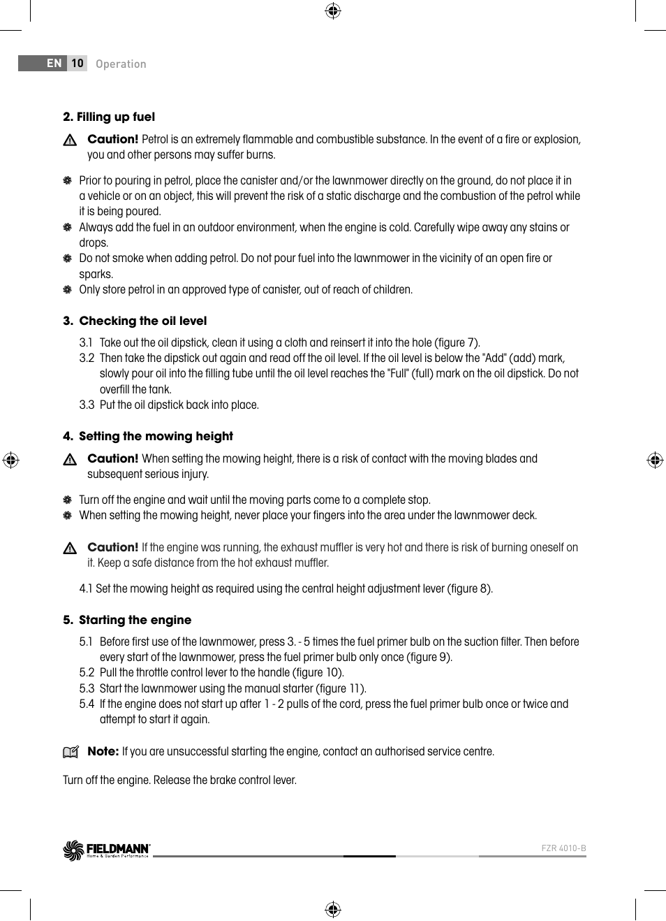 Fieldmann FZR 4010-B User Manual | Page 10 / 88