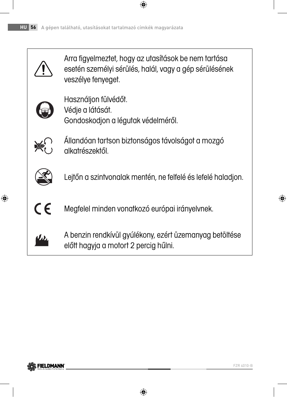 Fieldmann FZR 4010-B User Manual | Page 56 / 88