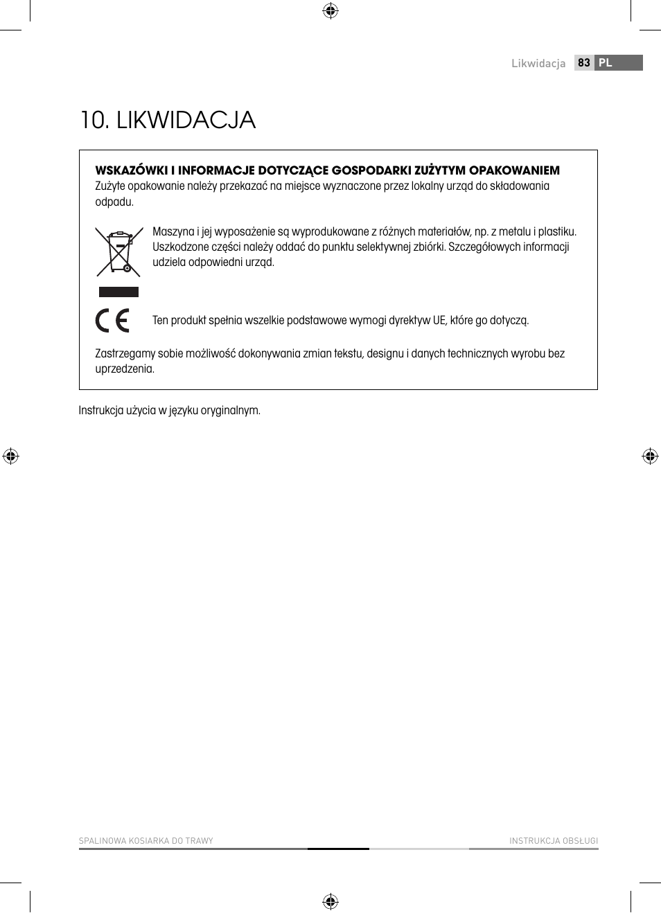 Likwidacja | Fieldmann FZR 4010-B User Manual | Page 83 / 88