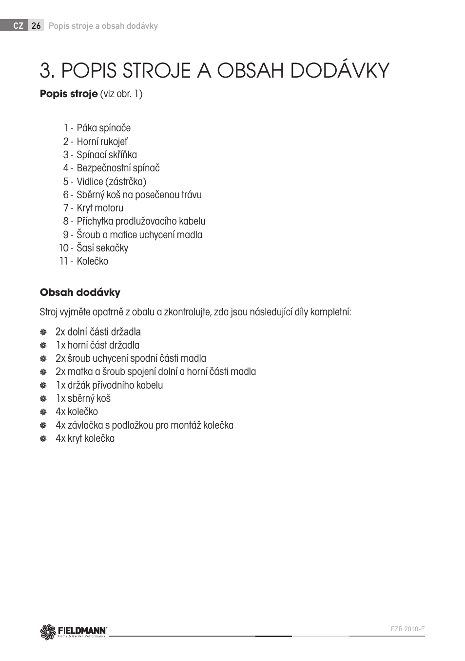 Fieldmann FZR 2010-E User Manual | Page 26 / 116