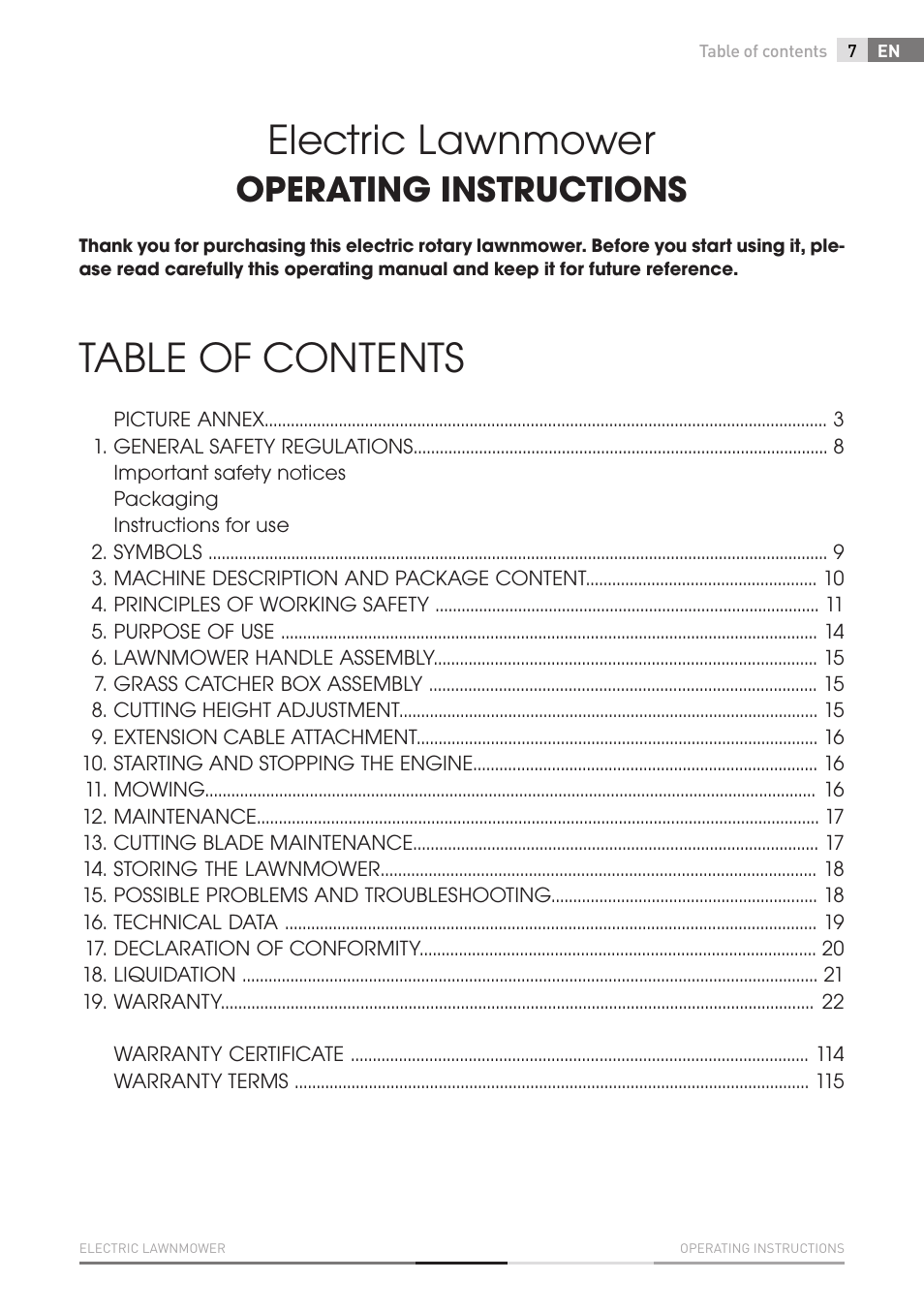 Fieldmann FZR 2010-E User Manual | Page 7 / 116