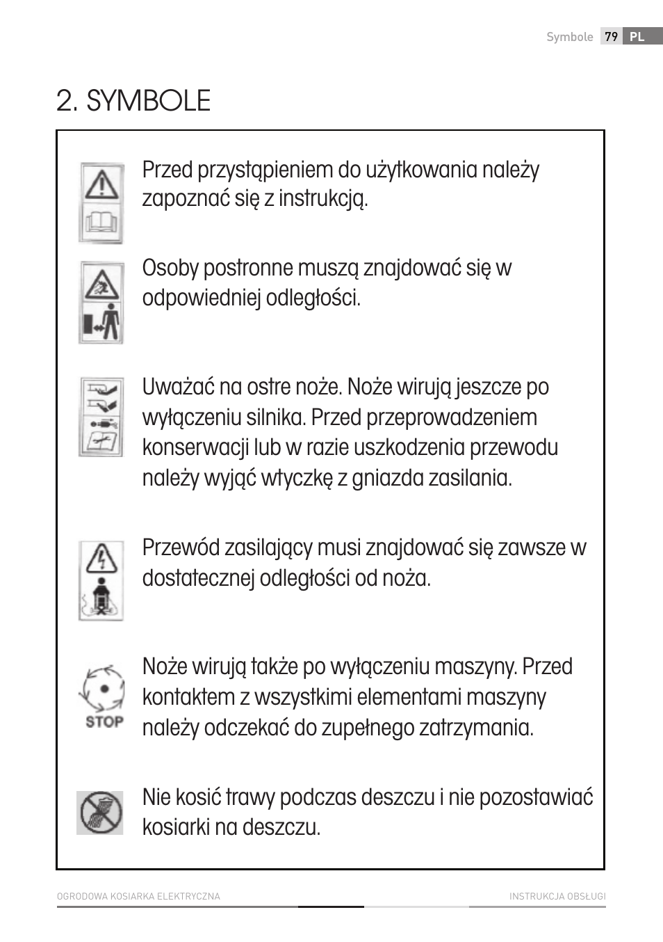 Symbole | Fieldmann FZR 2010-E User Manual | Page 79 / 116