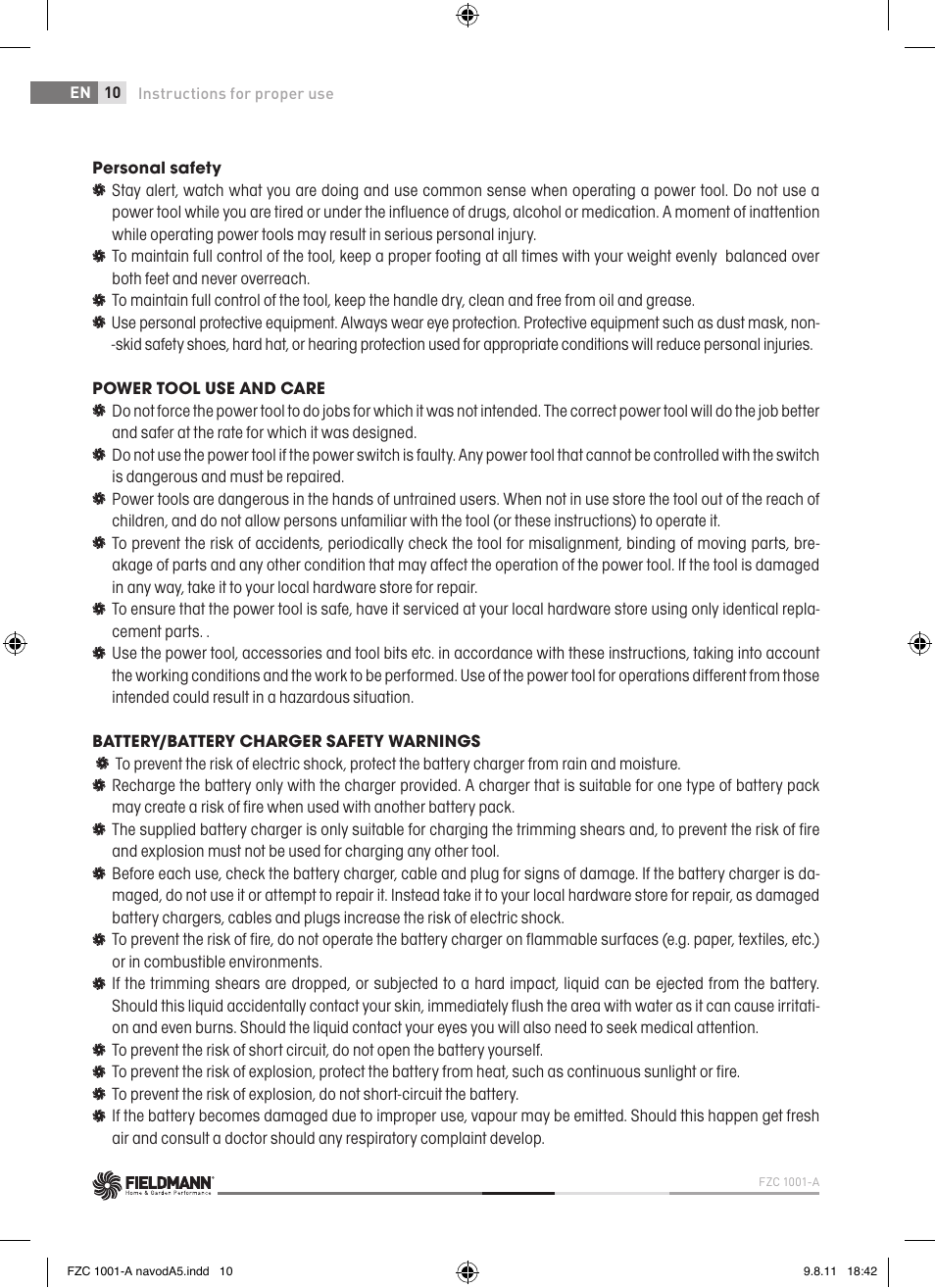 Fieldmann FZC 1001-A User Manual | Page 10 / 64
