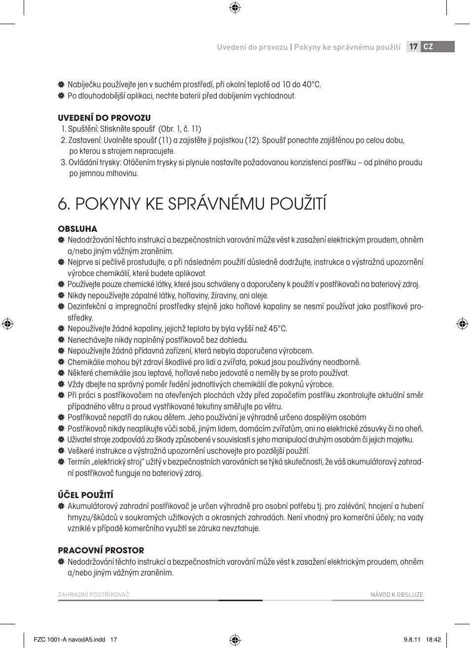 Pokyny ke správnému použití | Fieldmann FZC 1001-A User Manual | Page 17 / 64