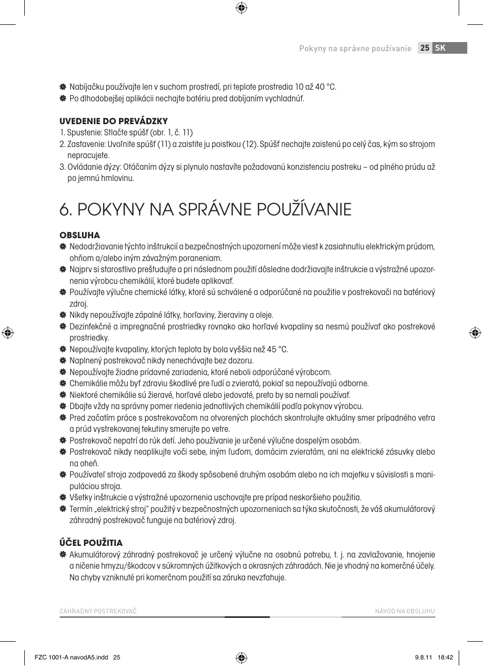 Pokyny na správne používanie | Fieldmann FZC 1001-A User Manual | Page 25 / 64