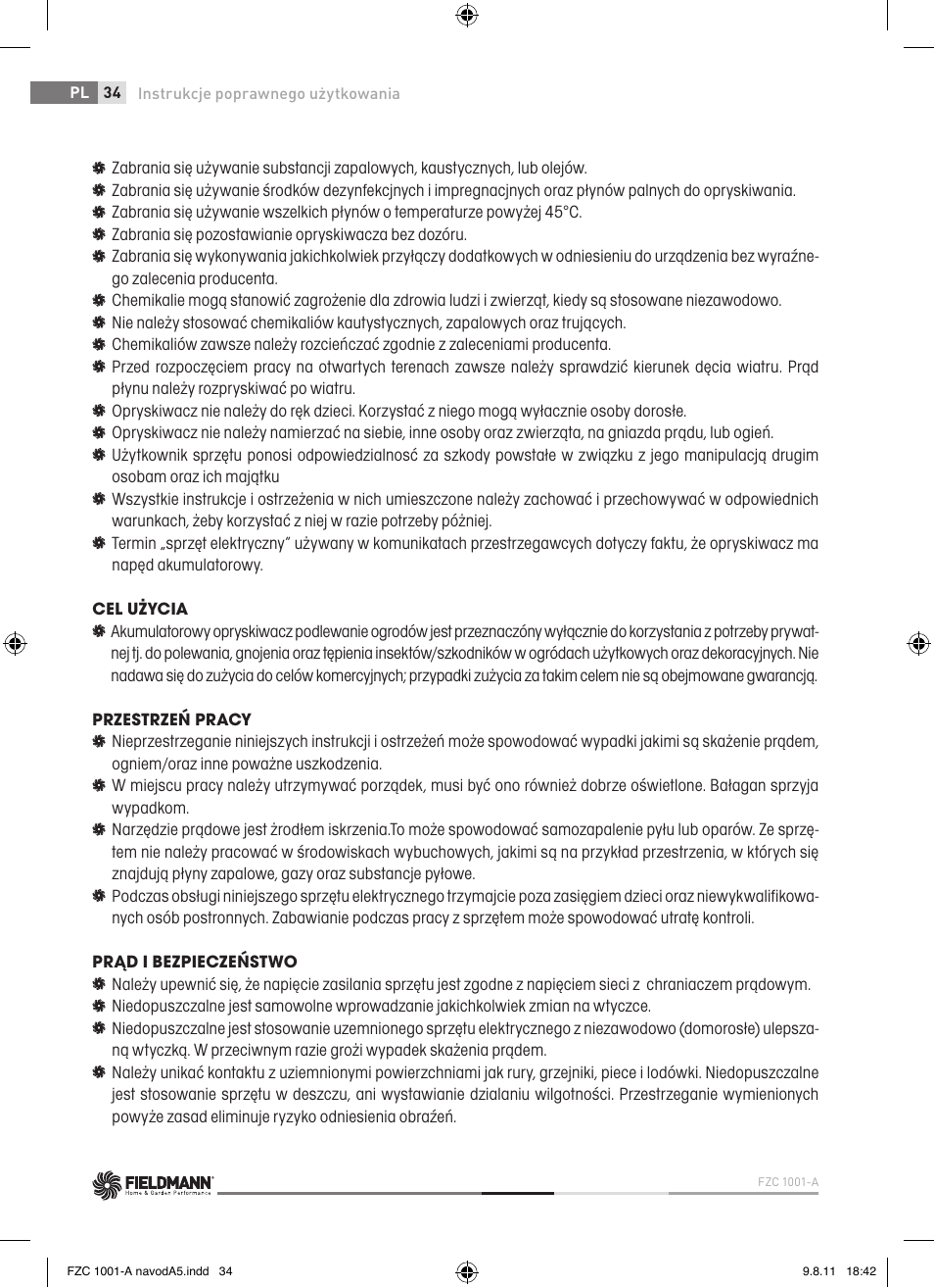 Fieldmann FZC 1001-A User Manual | Page 34 / 64
