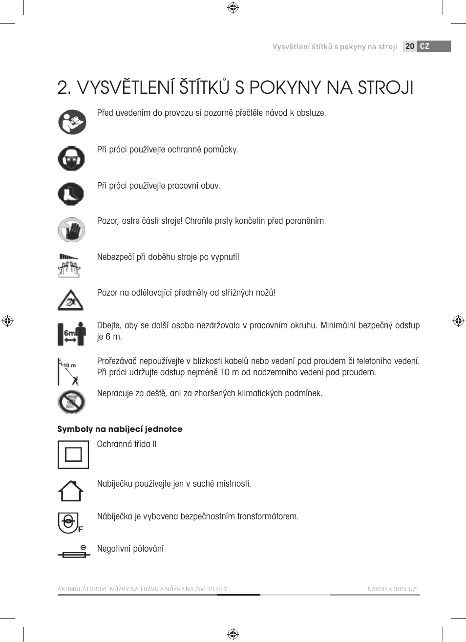 Vysvětlení štítků s pokyny na stroji | Fieldmann FZN 4002-AT User Manual | Page 21 / 104