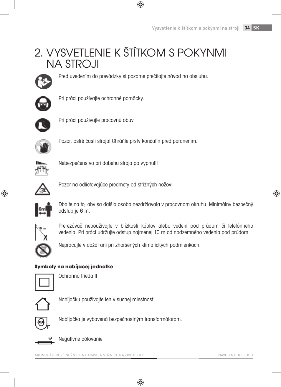 Vysvetlenie k štítkom s pokynmi na stroji | Fieldmann FZN 4002-AT User Manual | Page 35 / 104