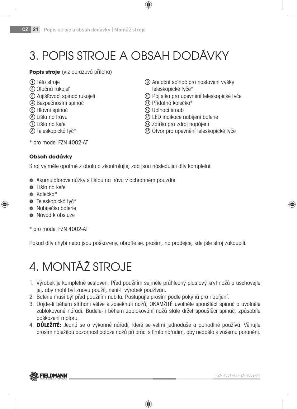 Fieldmann FZN 4001-A User Manual | Page 22 / 104