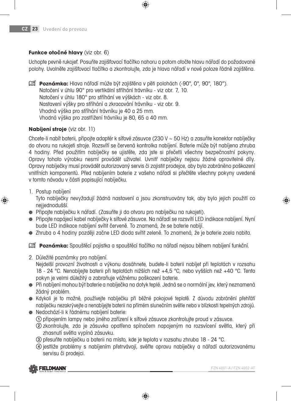 Fieldmann FZN 4001-A User Manual | Page 24 / 104