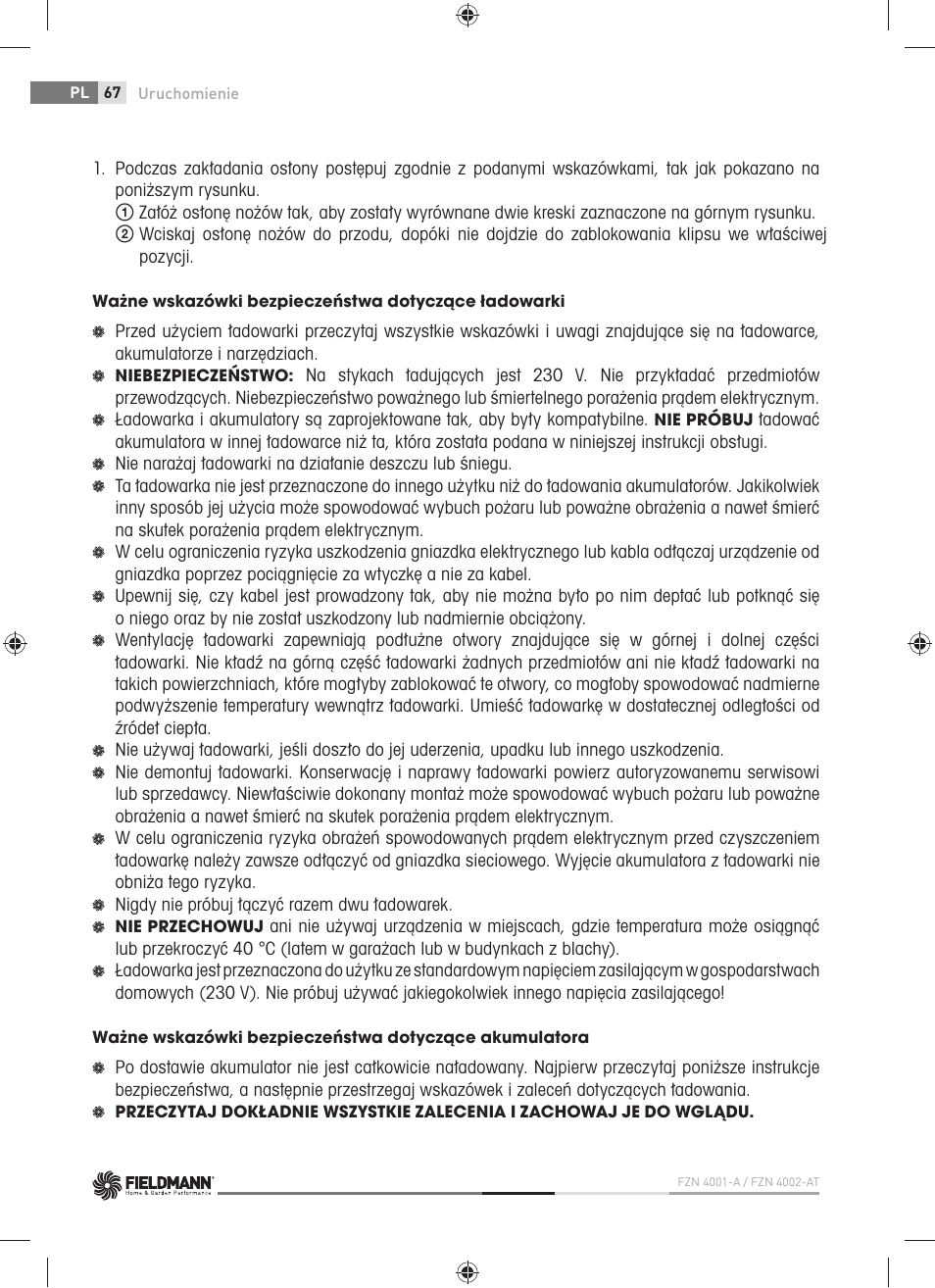 Fieldmann FZN 4001-A User Manual | Page 68 / 104