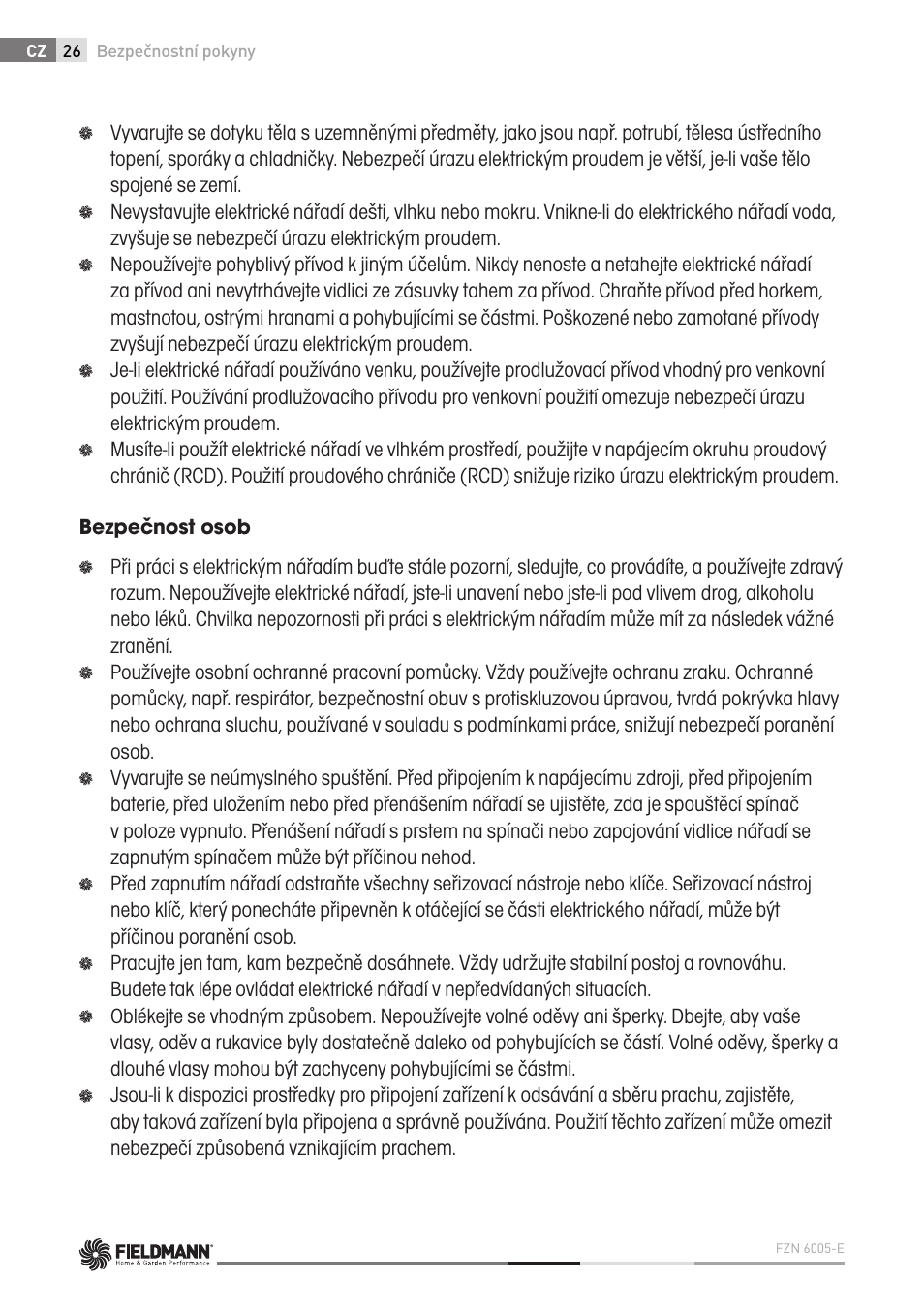 Fieldmann FZN 6005-E User Manual | Page 26 / 80