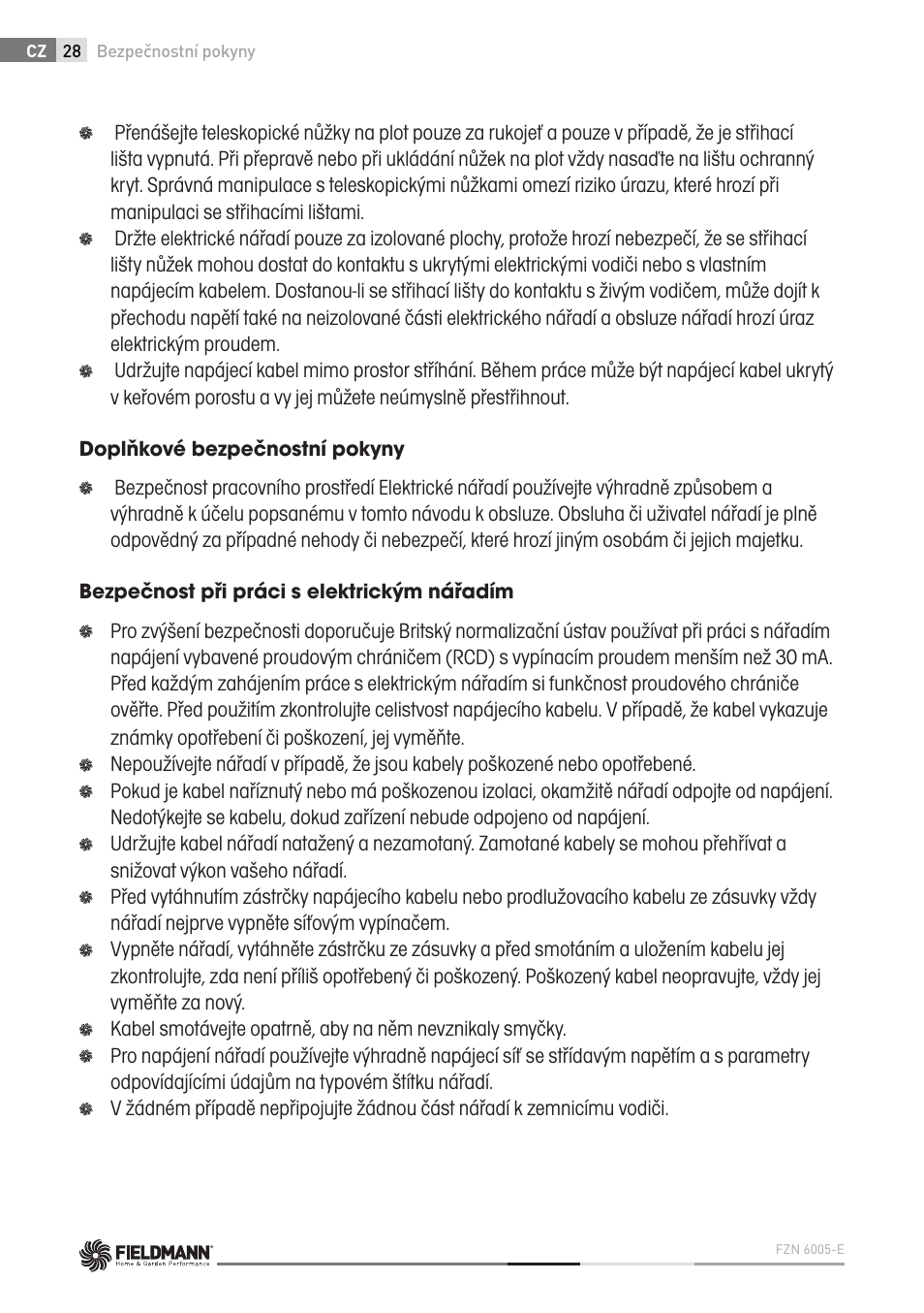 Fieldmann FZN 6005-E User Manual | Page 28 / 80