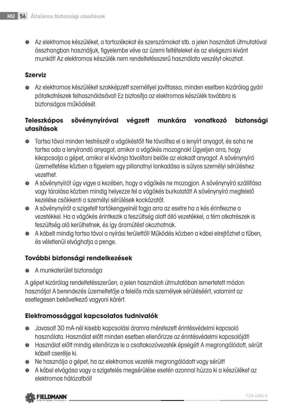 Fieldmann FZN 6005-E User Manual | Page 56 / 80