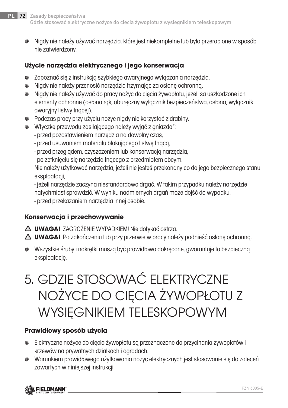Fieldmann FZN 6005-E User Manual | Page 72 / 80