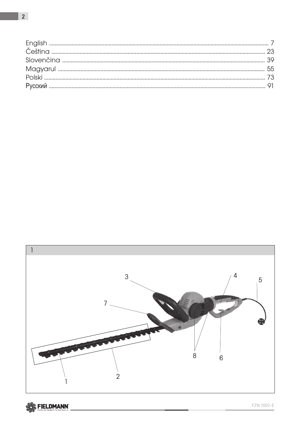 Fieldmann FZN 2002-E User Manual | Page 2 / 110