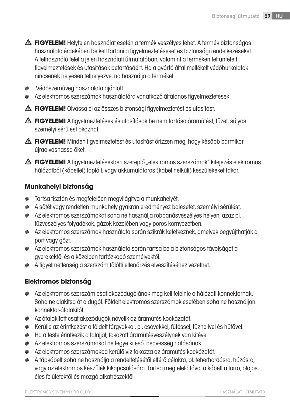 Fieldmann FZN 2002-E User Manual | Page 59 / 110