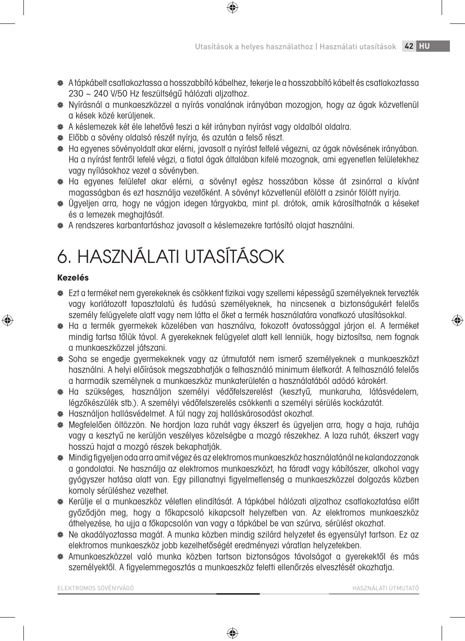 Használati utasítások | Fieldmann FZN 2001-E User Manual | Page 43 / 92