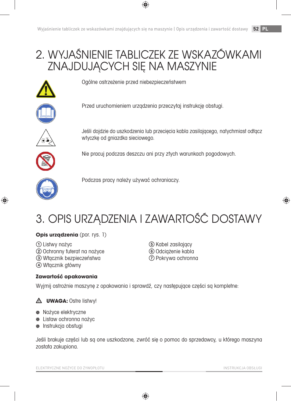 Opis urządzenia i zawartość dostawy | Fieldmann FZN 2001-E User Manual | Page 53 / 92