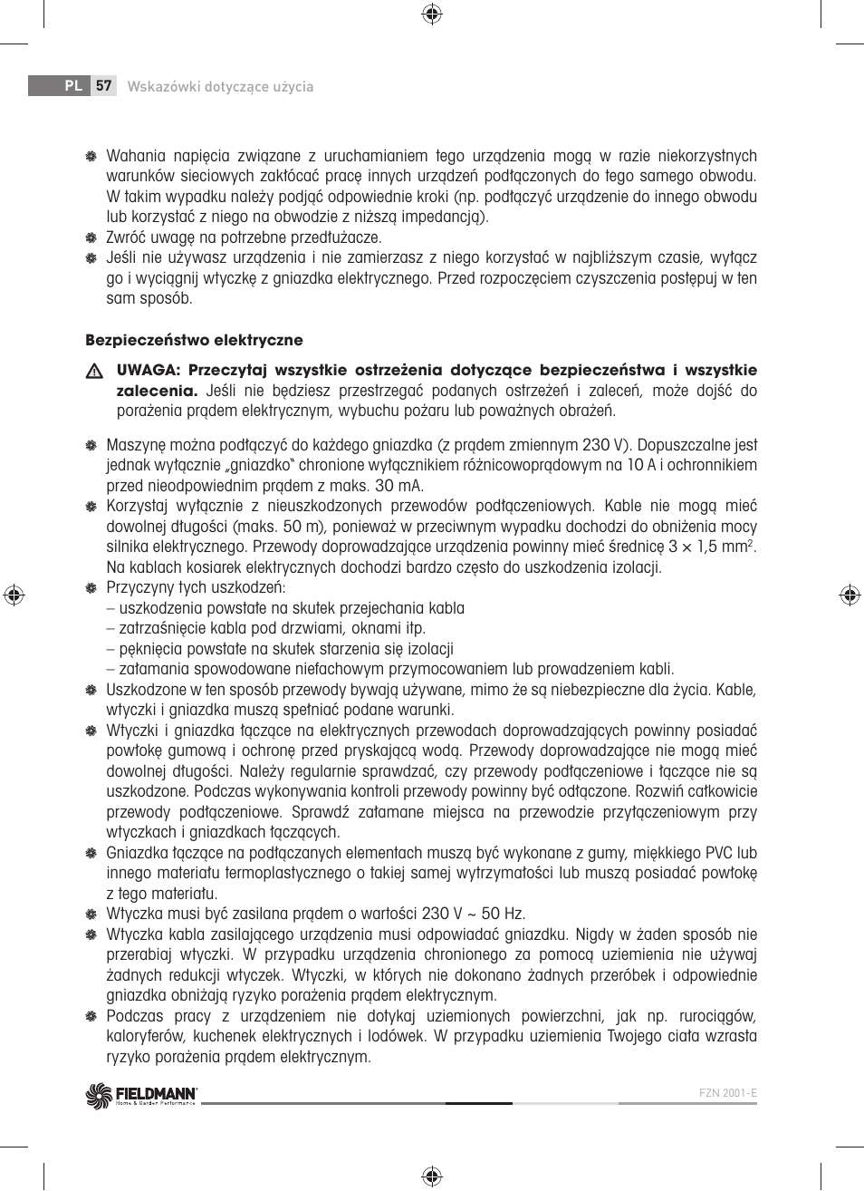 Fieldmann FZN 2001-E User Manual | Page 58 / 92