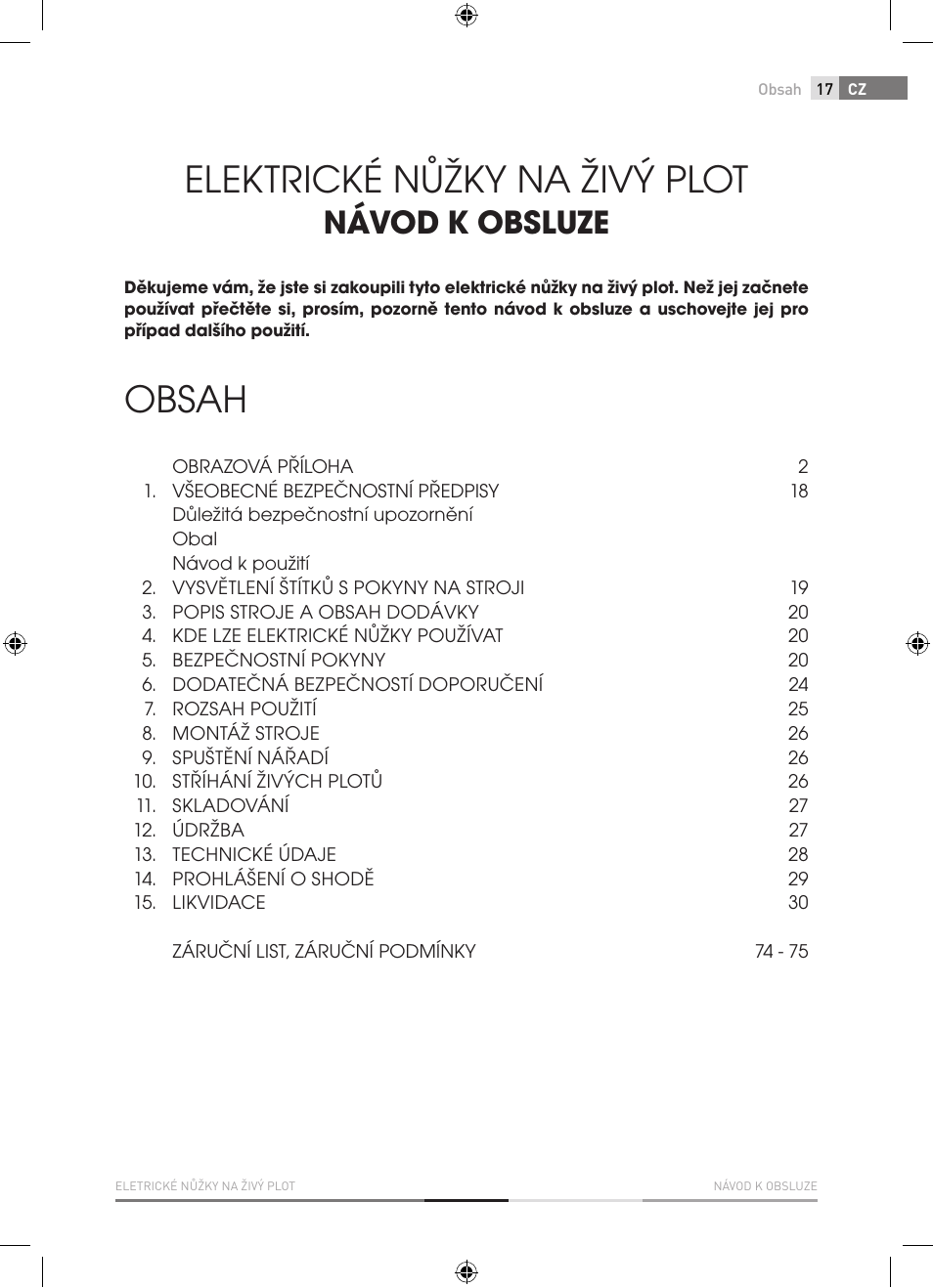 Fieldmann FZN 2000-E User Manual | Page 17 / 76