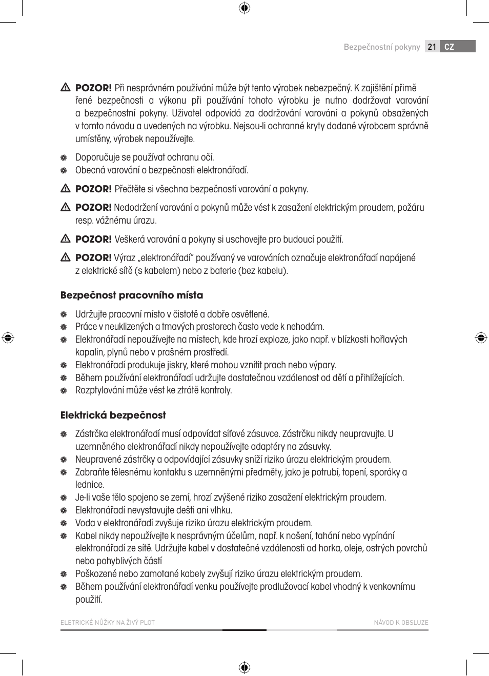 Fieldmann FZN 2000-E User Manual | Page 21 / 76