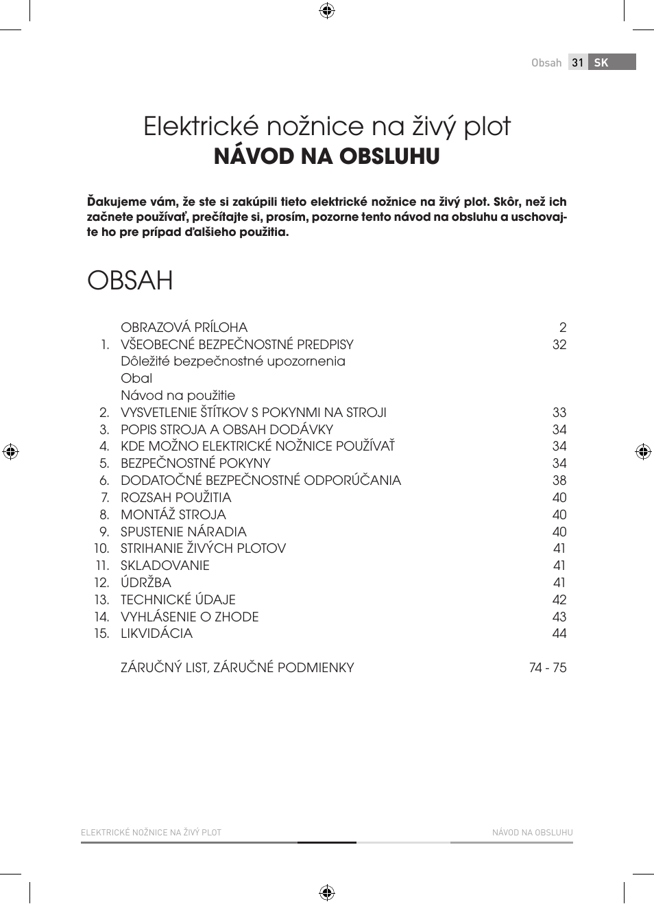 Fieldmann FZN 2000-E User Manual | Page 31 / 76