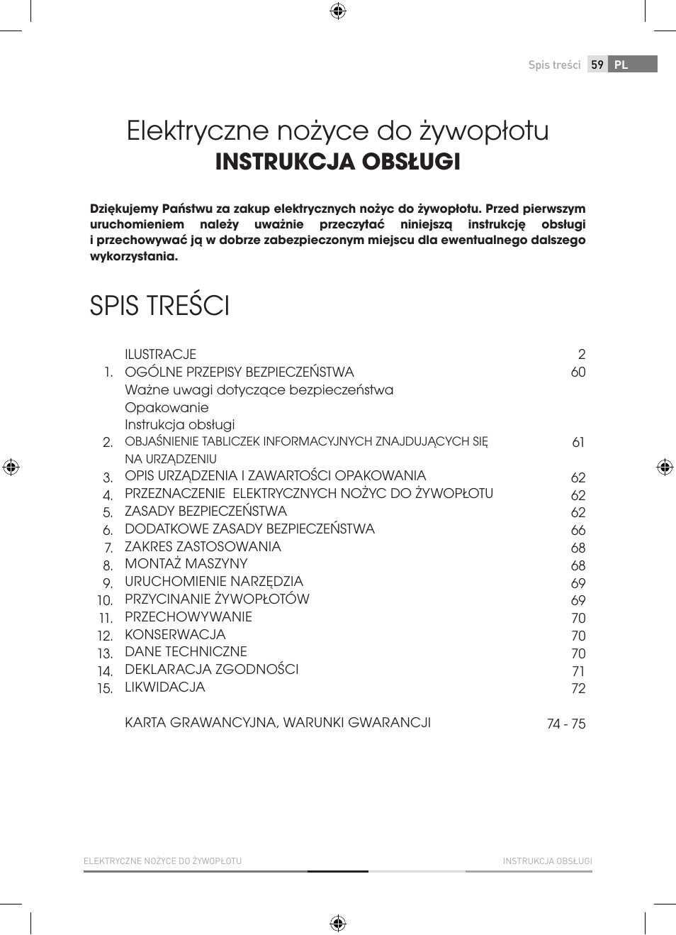 Fieldmann FZN 2000-E User Manual | Page 59 / 76