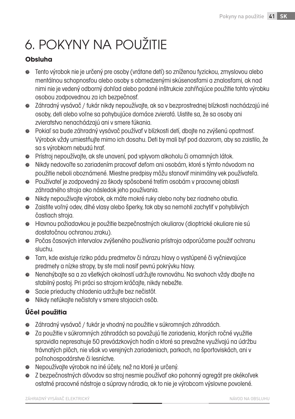 Pokyny na použitie | Fieldmann FZF 4010-E User Manual | Page 41 / 80