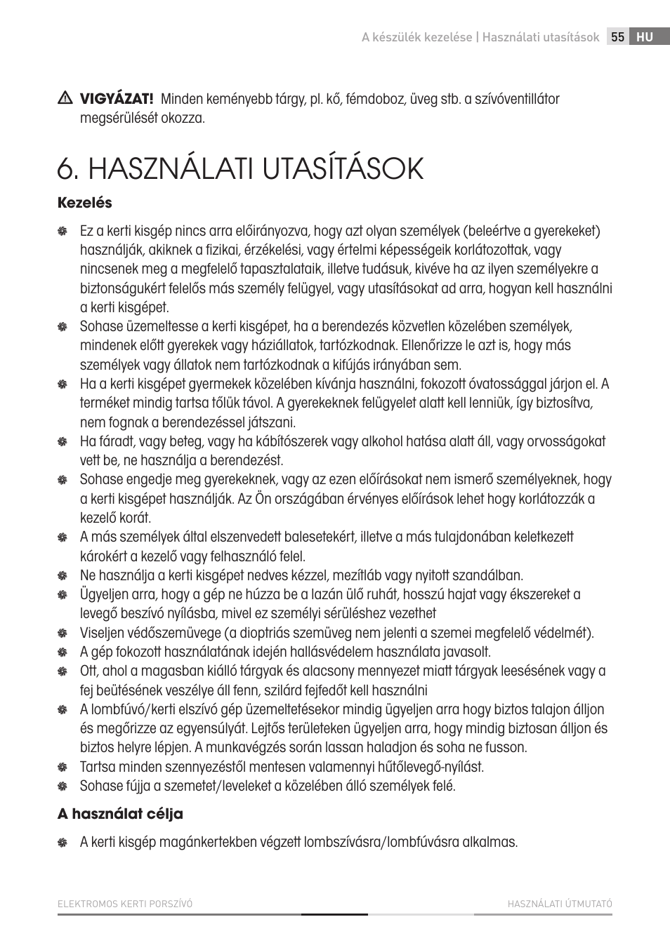 Használati utasítások | Fieldmann FZF 4010-E User Manual | Page 55 / 80
