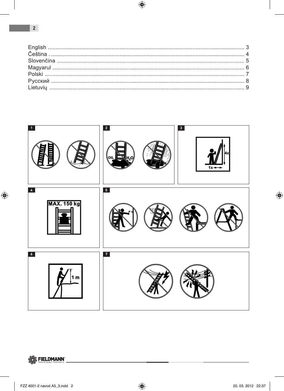 Fieldmann FZZ 4002 User Manual | Page 2 / 12