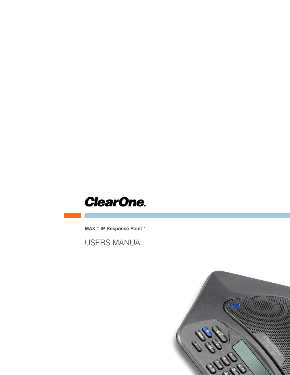 ClearOne MAX IP Response Point User Manual | 12 pages