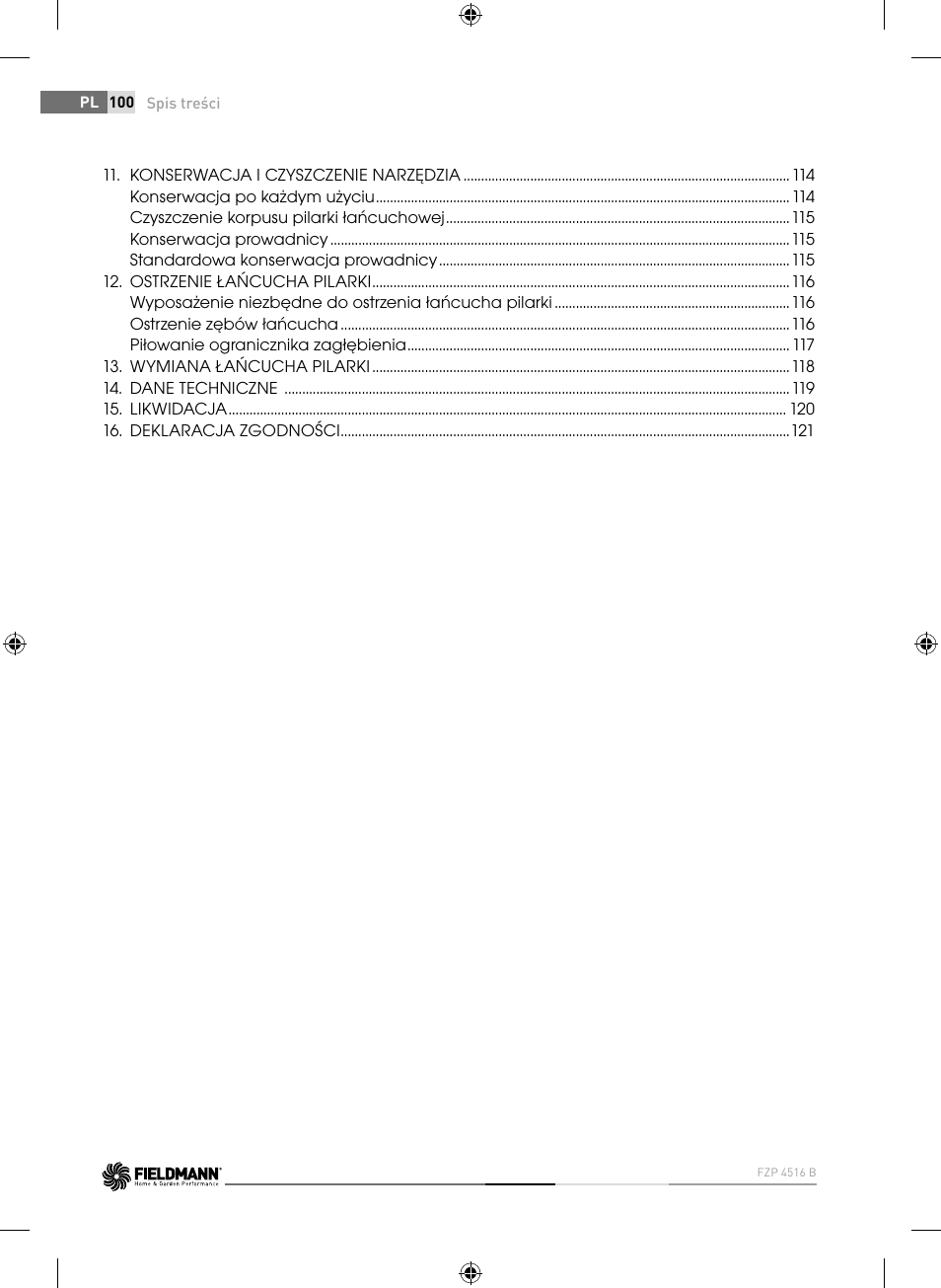 Fieldmann FZP 4516-B User Manual | Page 100 / 156