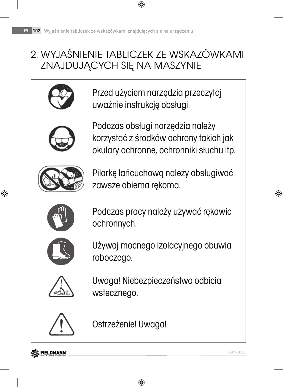 Fieldmann FZP 4516-B User Manual | Page 102 / 156