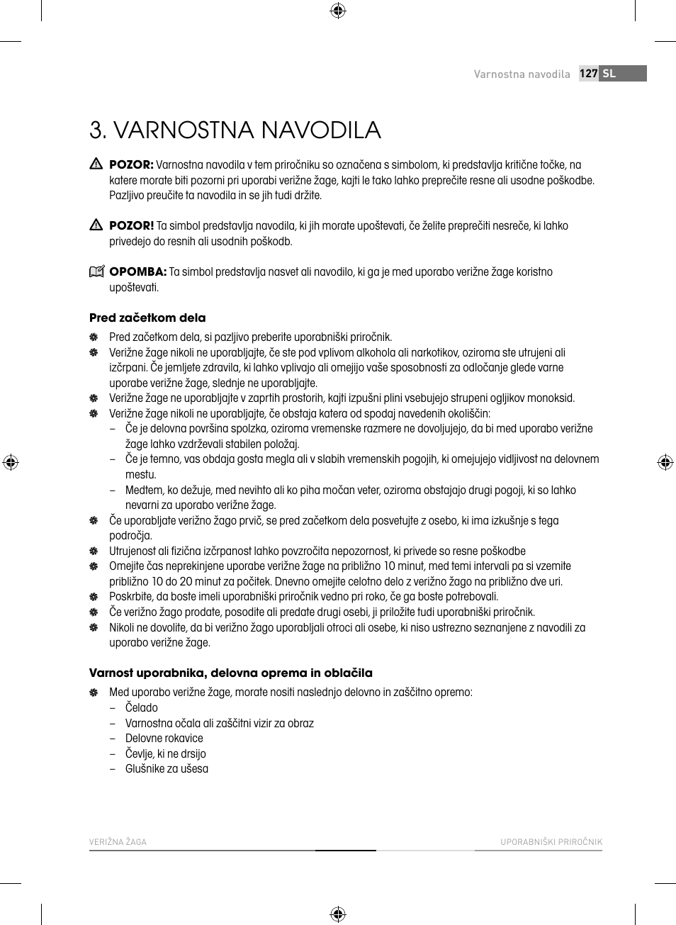 Varnostna navodila | Fieldmann FZP 4516-B User Manual | Page 127 / 156