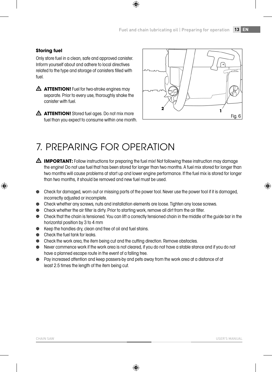 Preparing for operation | Fieldmann FZP 4516-B User Manual | Page 13 / 156