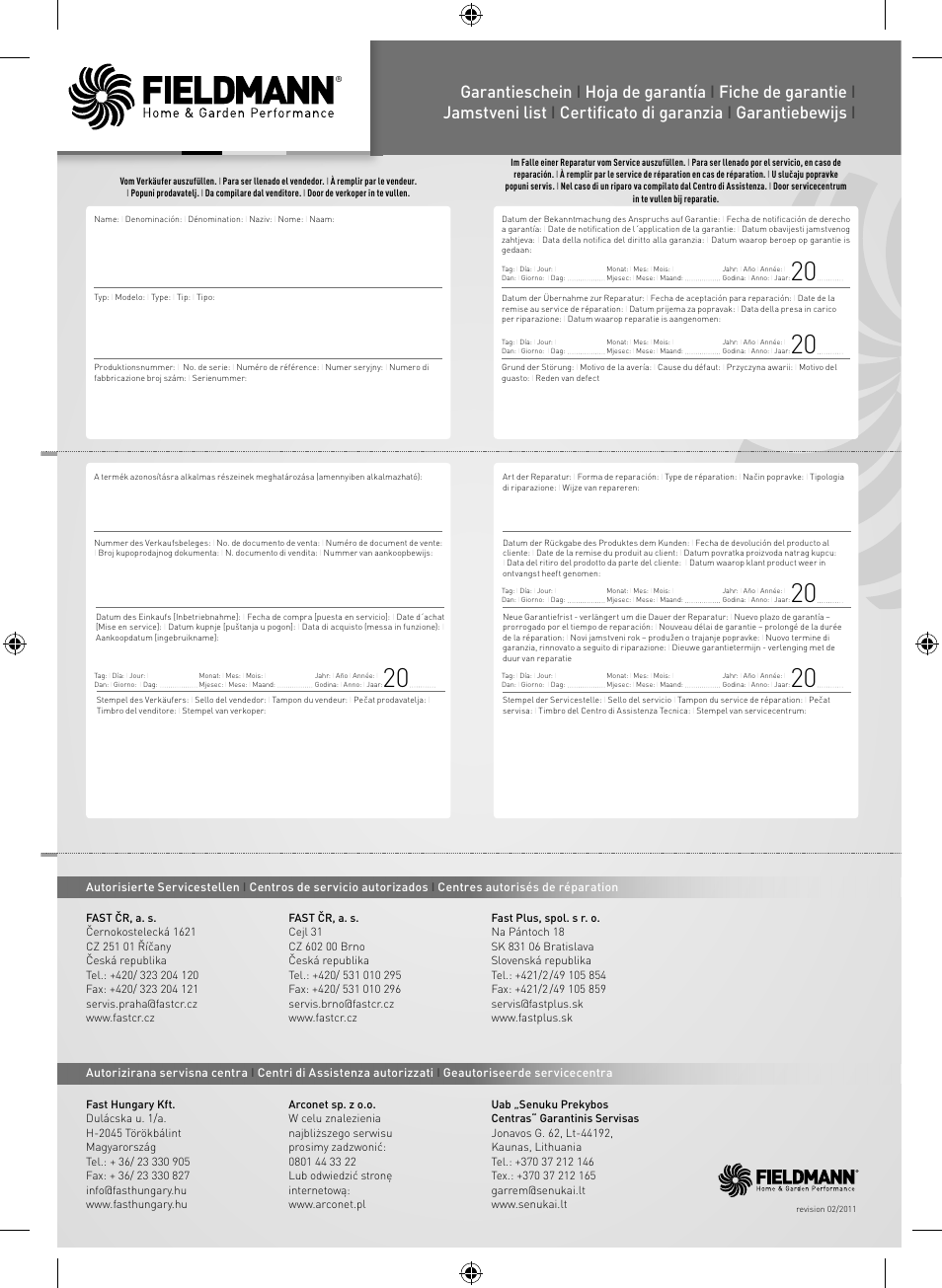 Fieldmann FZP 4516-B User Manual | Page 151 / 156