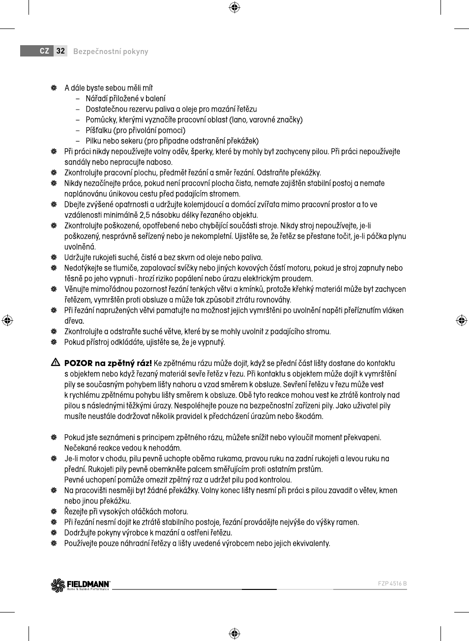 Fieldmann FZP 4516-B User Manual | Page 32 / 156