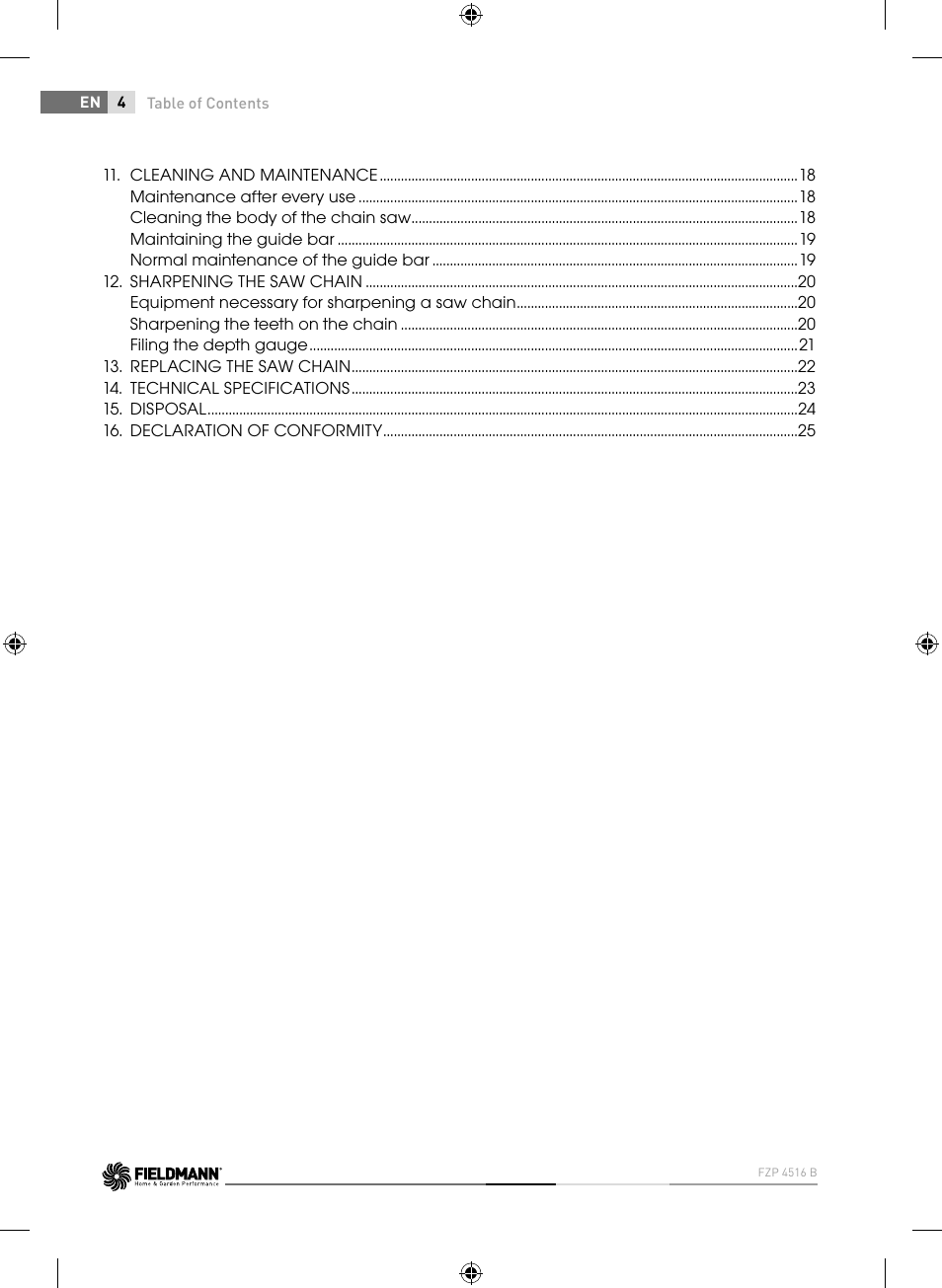 Fieldmann FZP 4516-B User Manual | Page 4 / 156