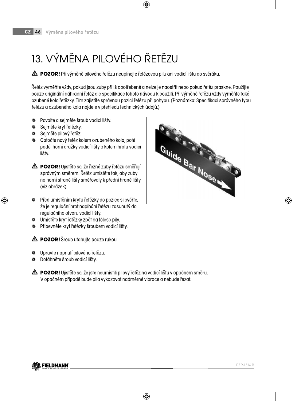 Fieldmann FZP 4516-B User Manual | Page 46 / 156
