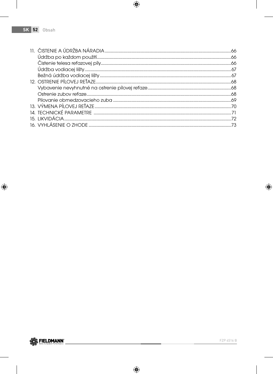 Fieldmann FZP 4516-B User Manual | Page 52 / 156