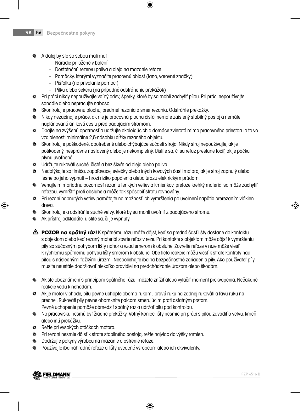 Fieldmann FZP 4516-B User Manual | Page 56 / 156
