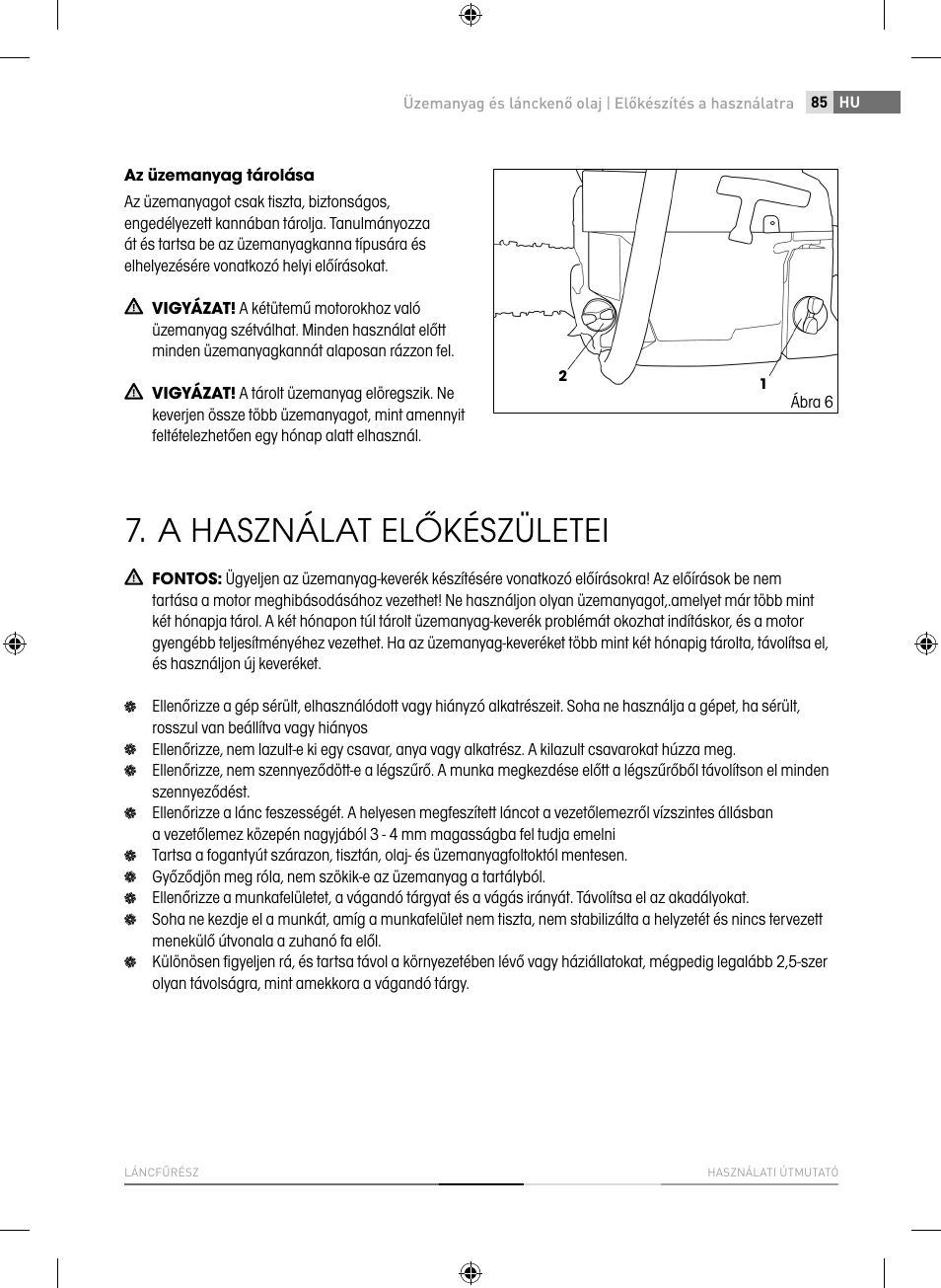 A használat előkészületei | Fieldmann FZP 4516-B User Manual | Page 85 / 156