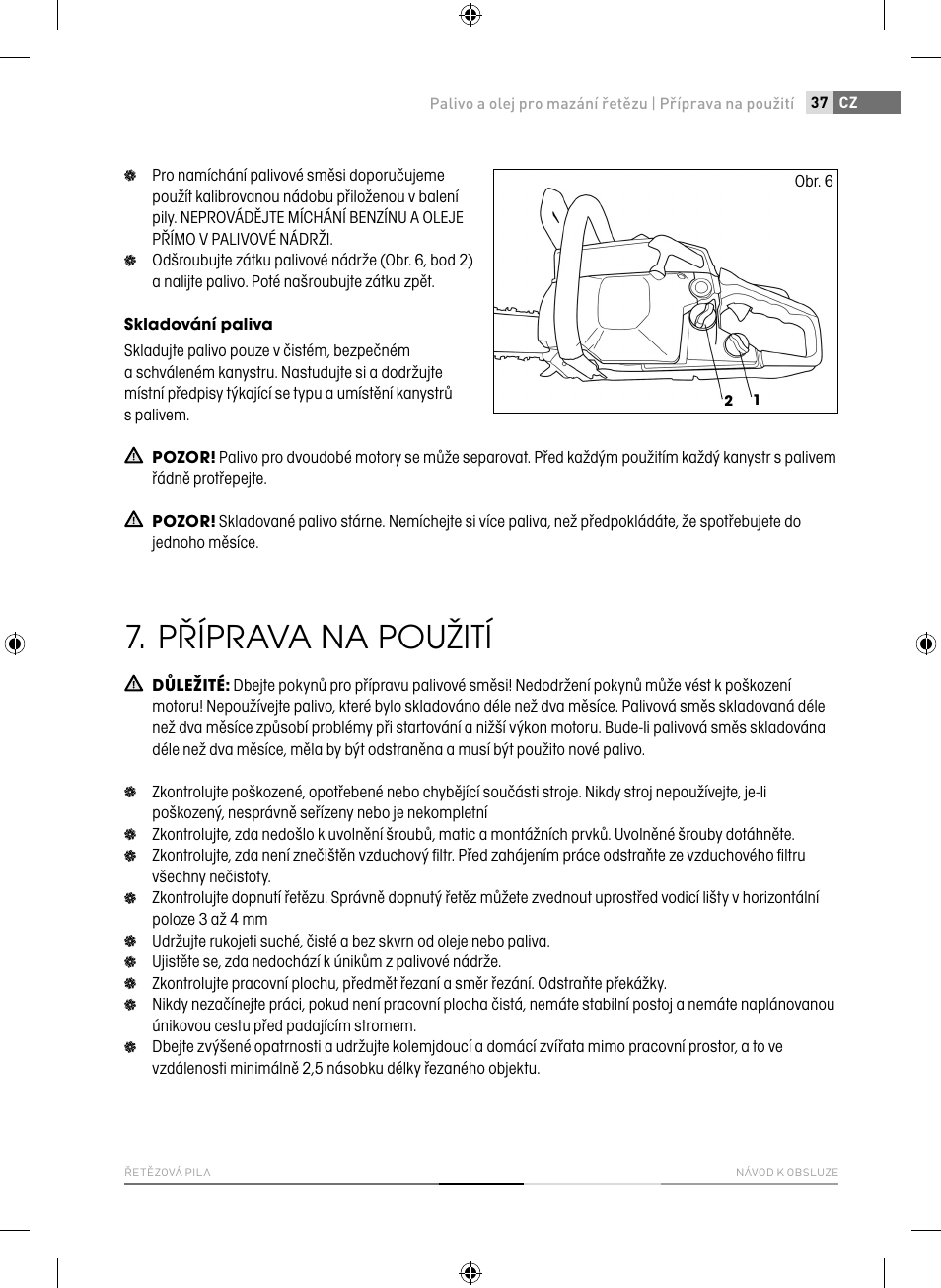 Příprava na použití | Fieldmann FZP 3714-B User Manual | Page 37 / 156
