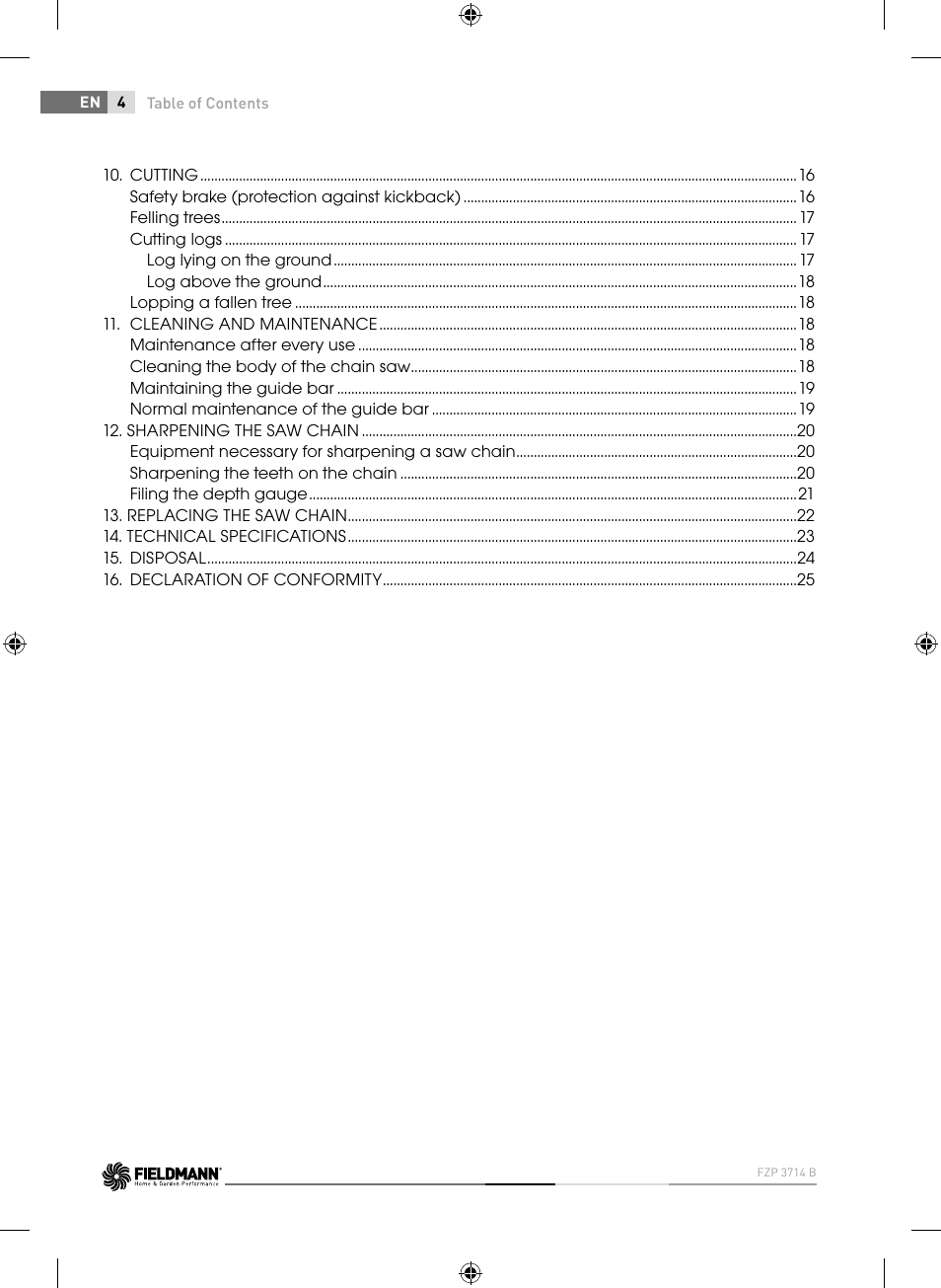 Fieldmann FZP 3714-B User Manual | Page 4 / 156