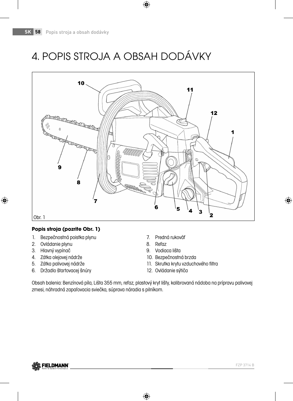 Fieldmann FZP 3714-B User Manual | Page 58 / 156