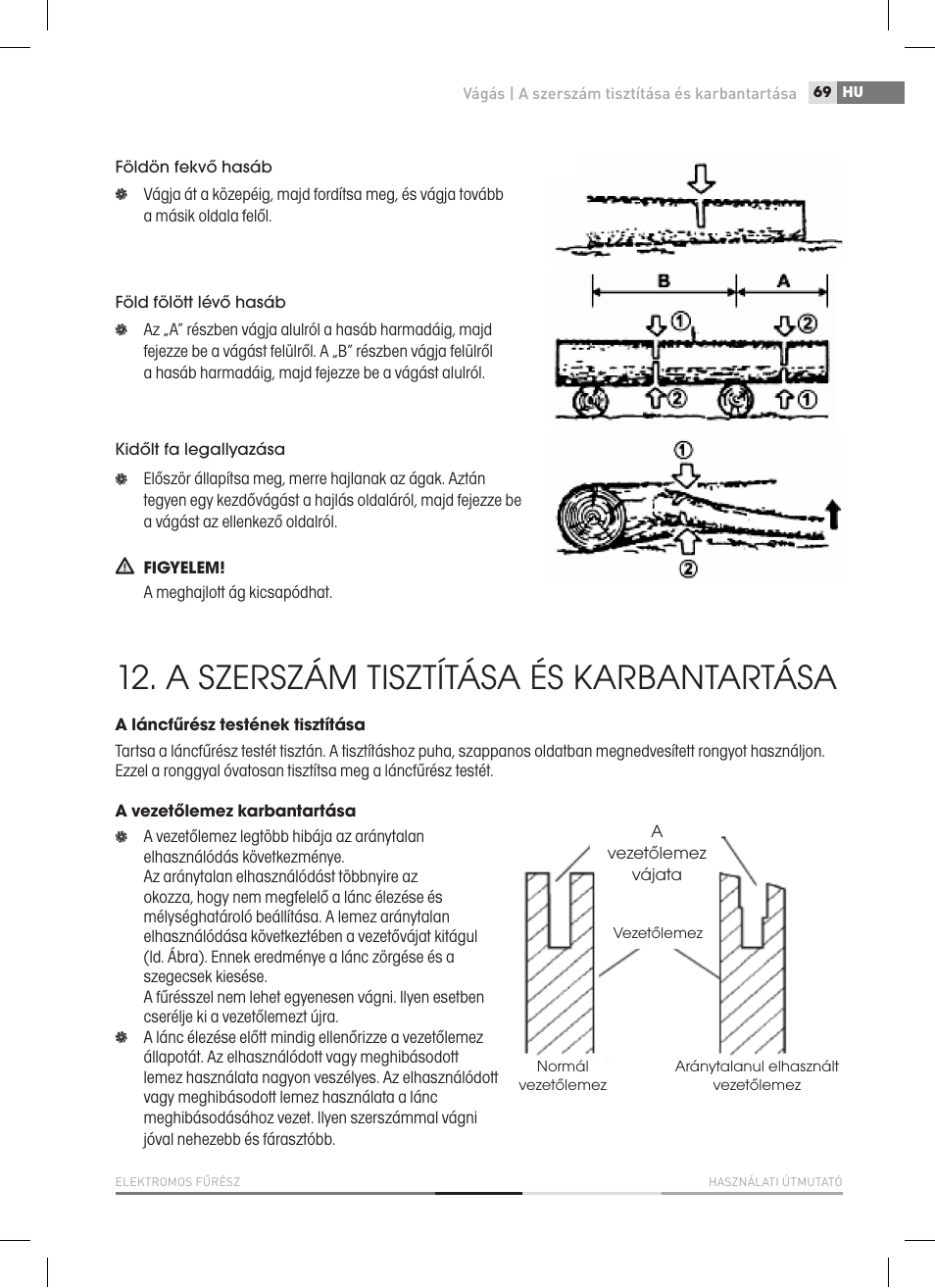 A szerszám tisztítása és karbantartása | Fieldmann FZP 2020-E User Manual | Page 69 / 120