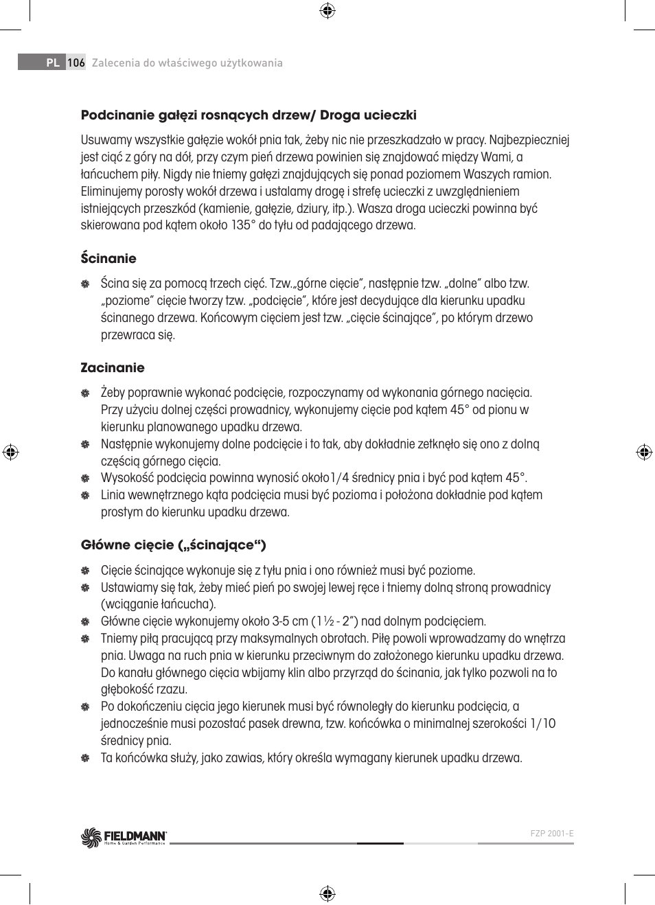 Fieldmann FZP 2001-E User Manual | Page 106 / 134