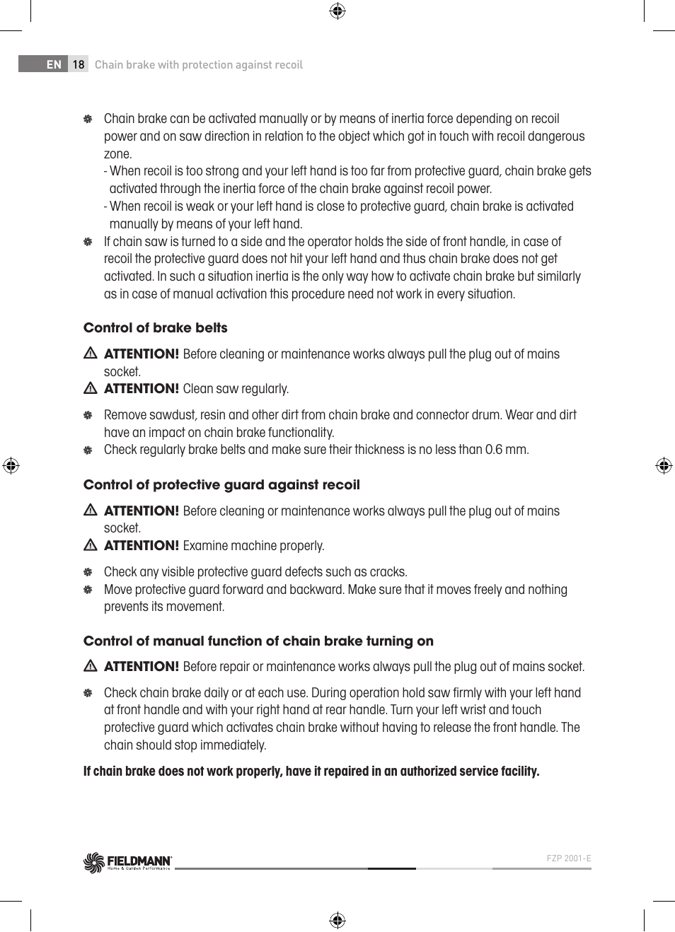 Fieldmann FZP 2001-E User Manual | Page 18 / 134